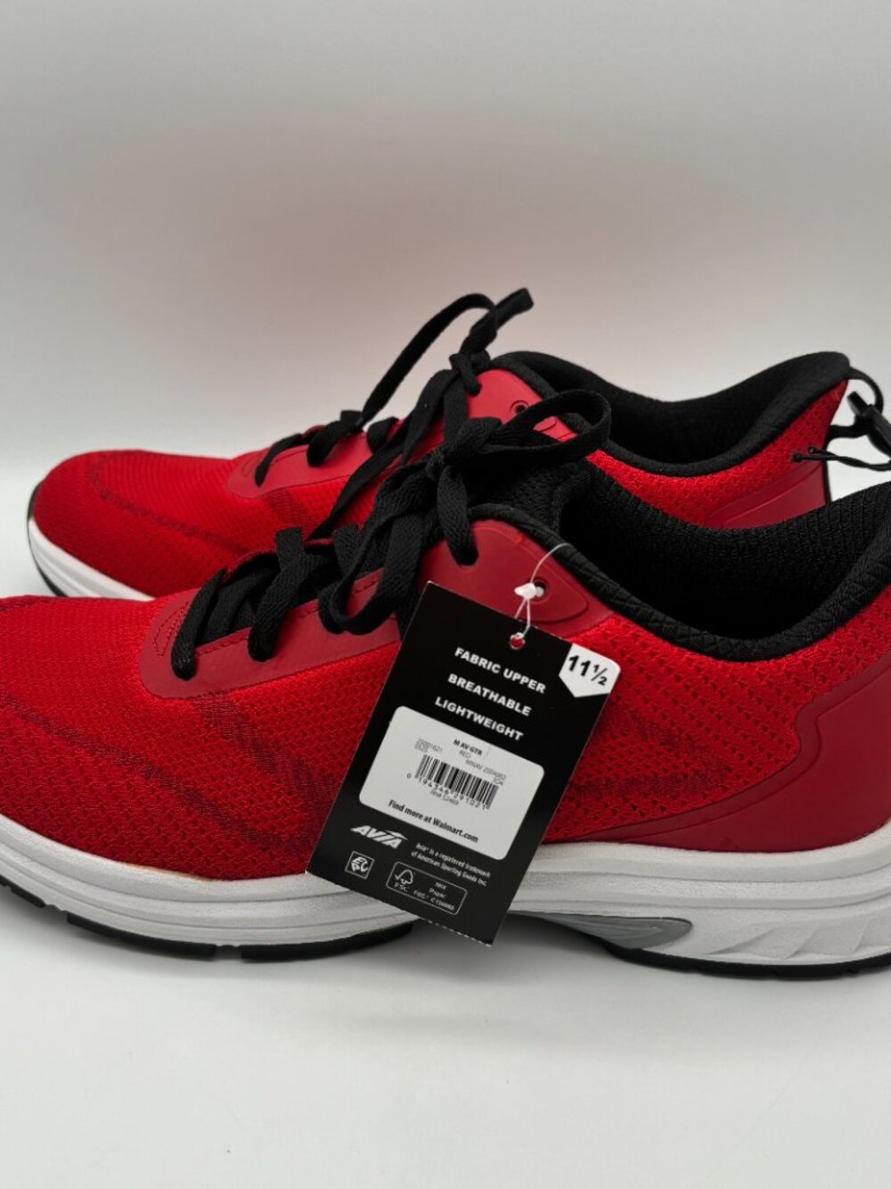 Avia Men's GTR Athletic Running Shoes Sneakers, Red, Size 11.5 or 13 NWT